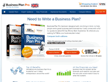 Tablet Screenshot of businessplanpro.co.uk