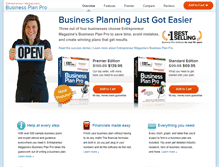 Tablet Screenshot of entrepreneur.businessplanpro.com
