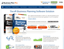 Tablet Screenshot of businessplanpro.com